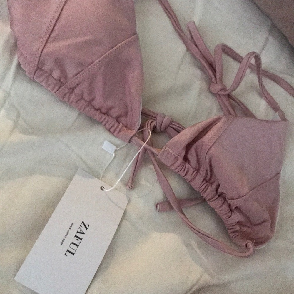 Blush Pink / Satin Bikini